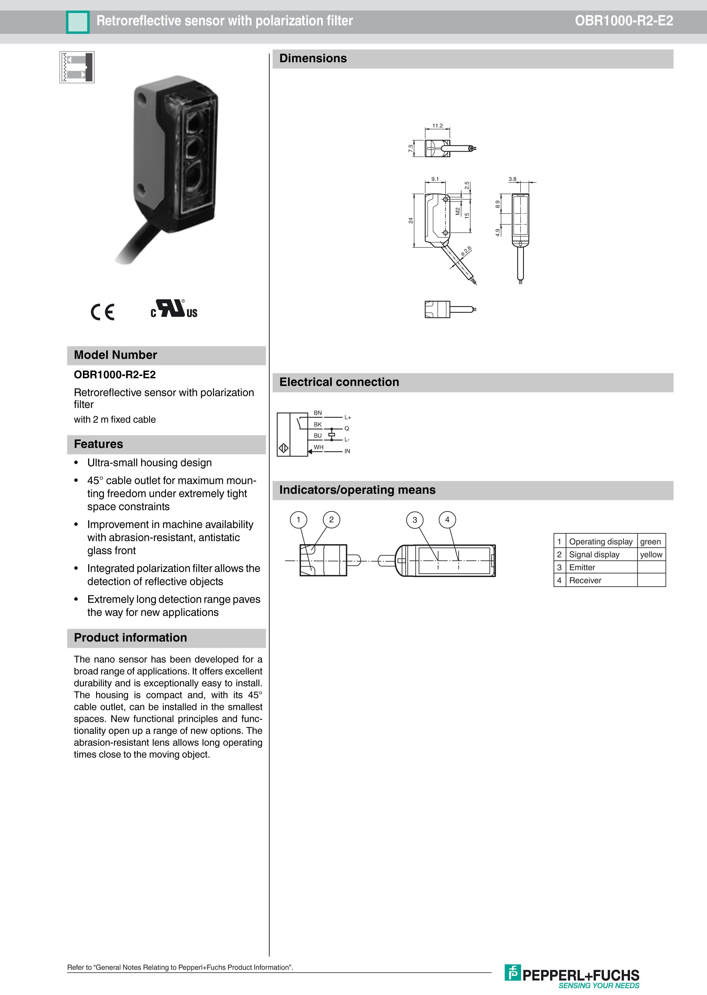 ���Ӹ�OBR1000-R2-E2������